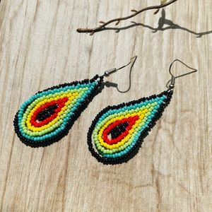 Native Cora Artisan Beaded Earring Set